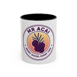 Mr Acai Berry Logo Mug | Accent Coffee Mug 11oz or 15oz